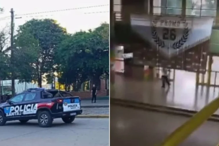 Video: así fue el momento de los disparos en una escuela en Santa Fe que terminó con un muerto