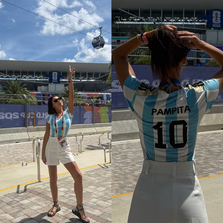 De Pampita a Sofía Jujuy: los famosos que ya están en Kansas City para ver el debut de Argentina